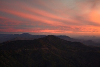 Sean's pictures - aerial sunset