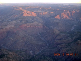 aerial sunrise - Four Peaks