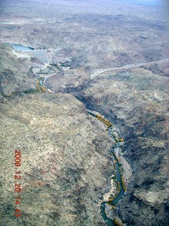 aerial - Alamo Lake dam