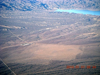 aerial - Alamo Lake dam