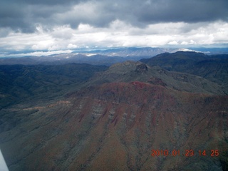aerial - hills and clouds