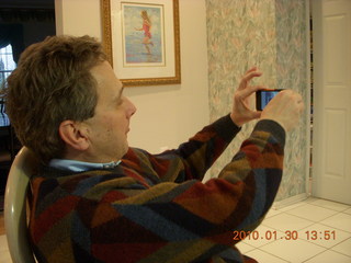 Rob Vanderbei taking a picture