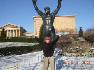 Philadelphia Museum of Art - Adam and Rocky statue