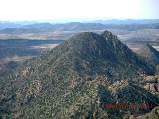Bagdad run, green after the rain - aerial