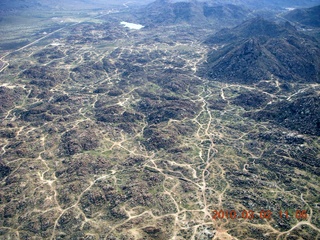 aerial - lots of four-wheel trails