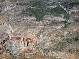 aerial - mountains near Payson (PAN) - waterfall