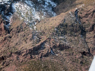 aerial - mountains near Payson (PAN) - small waterfall