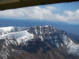 aerial - mountains near Payson (PAN) - small waterfall