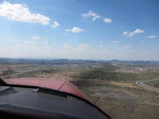 aerial - final approach at Deer Valley (DVT)