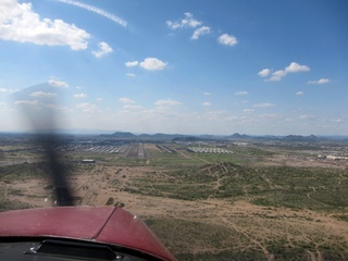 aerial - final approach at Deer Valley (DVT)