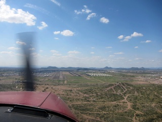 aerial - final approach at Deer Valley (DVT)