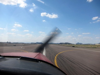 aerial - final approach at Deer Valley (DVT)