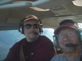 Bernhard and Adam flying in N4372J