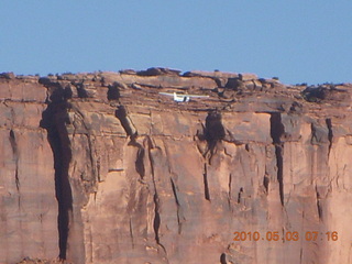 75 773. Mineral Canyon airstrip - RedTail airplane climbing out