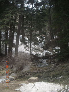 drive up Mt. Graham - waterfall