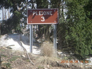 drive down Mt. Graham - Pleione 3 sign