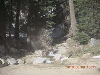 drive down Mt. Graham - waterfall