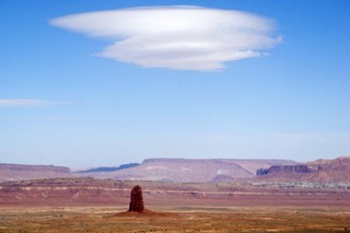278 779. Joseph and Mary photo - lenticular clouds at Monument Valley