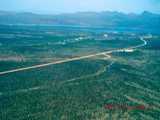 aerial - Alamo Lake dam
