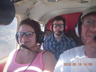 Kateryna, David, Adam flying in N4372J
