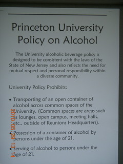 Princeton reunions - alcohol policy