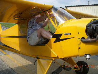 aerial from Neil's Piper Cub - landing