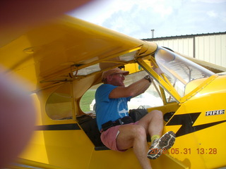 aerial from Neil's Piper Cub - landing