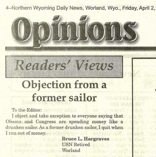 Opionions Readers' Views - former sailor