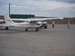 Grand Canyon Caverns (L37) trip - Ken Calman taking picture of airplanes