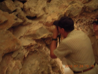 Grand Canyon Caverns (L37) trip - cavern - Ken Calman taking picture