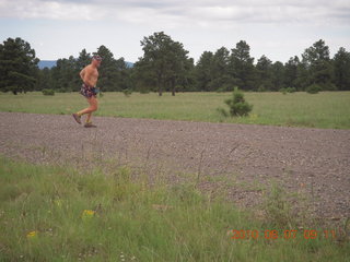 New Mexico back-country trip - Negrito run - Adam running
