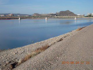 working on new bike path at Chaparral and Hayden