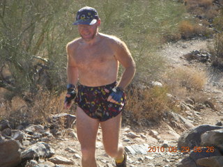 New Mexico back-country trip - Negrito run - Adam running