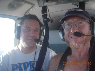Sean and Adam flying in N8377W