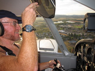 Adam flying N8377W in Oregon