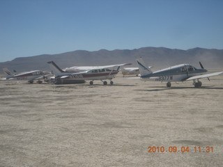 7S5 to DVT trip - Nevada - Black Rock City - Burning Man - N4372J-style Cherokee, high-wing, and N8377W