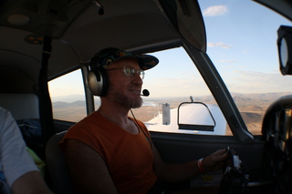 N8377W in Independence with Adam flying