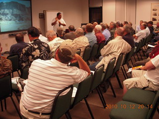 Peter addressing Orange County pilots group