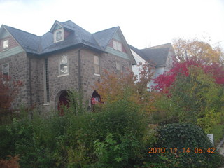 blurry Philadelphia lights from flight