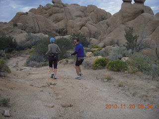 Elizabeth and Dave running at Bagdad - back