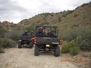 a bunch of off-road vehicles on Bagdad run