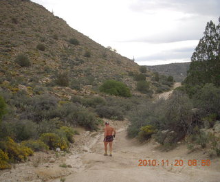 Elizabeth and Dave running at Bagdad