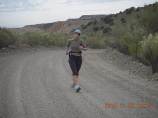 Elizabeth running at Bagdad