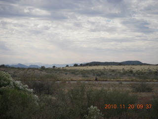 Elizabeth (hard to see) running at Bagdad