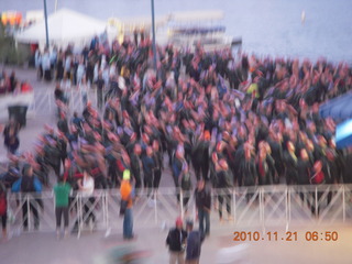 Sedona half-marathon - starting line