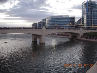 Tempe Town lake run without water - bridge