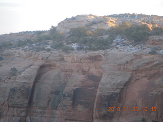 147 7dp. Moab trip - sunset at Canyonlands visitor center