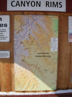 13 7dq. Moab trip - drive to Canyonlands Needles - overlook sign