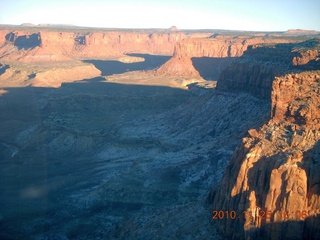 87 7dr. Moab trip - aerial - Happy Canyon airstrip