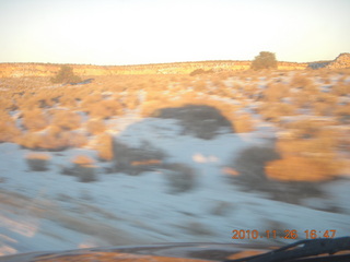 209 7ds. Moab trip - drive from Needles - my shadow